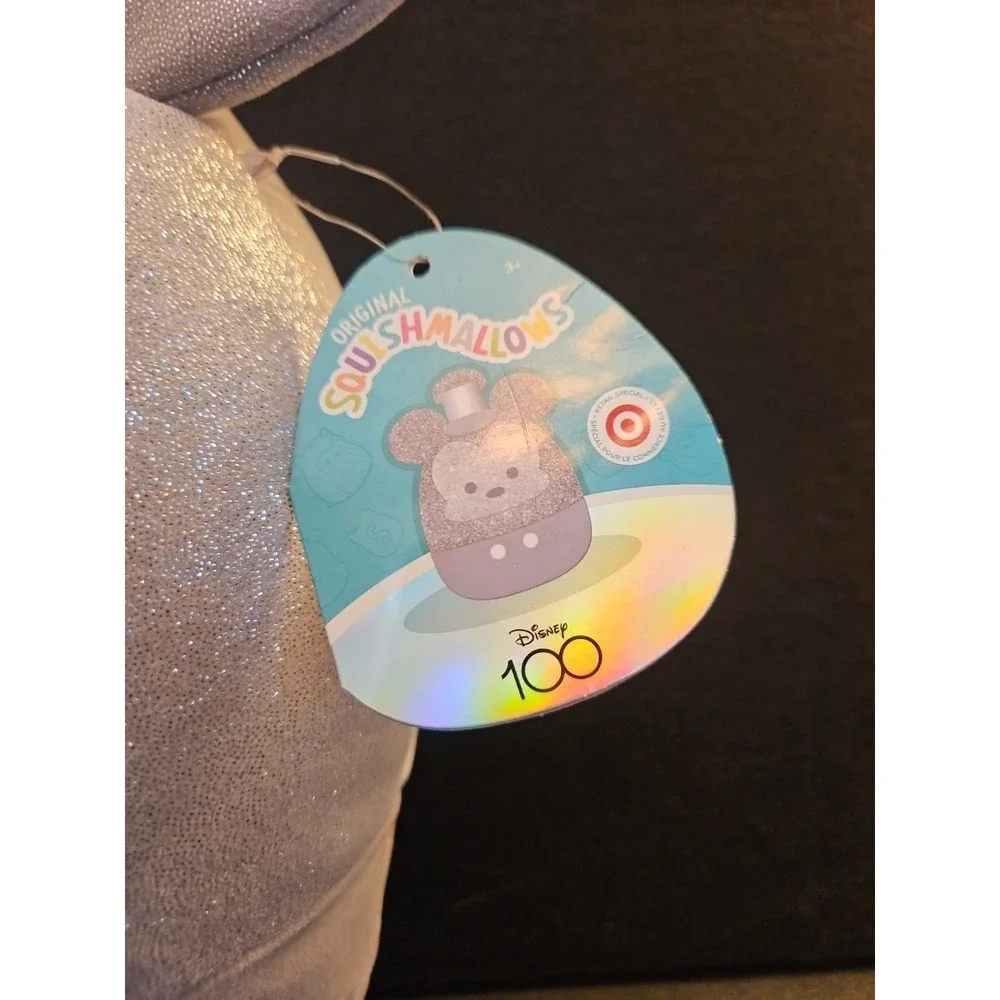 Disney 100 Silver Steamboat Willie Mickey Squishmallow  14